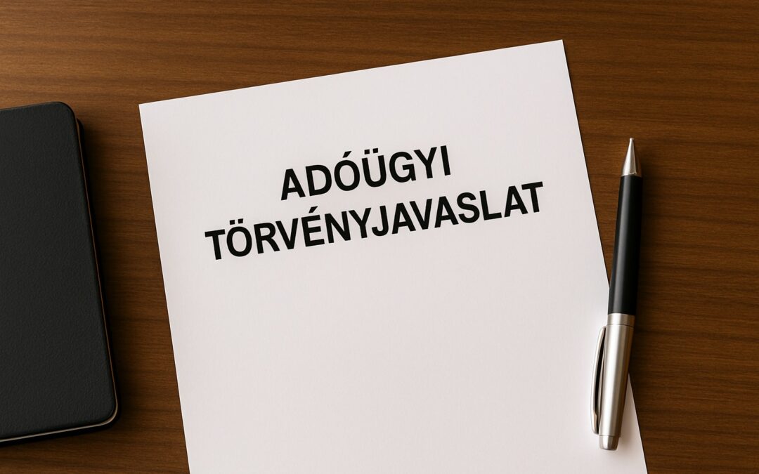 Új adóügyi javaslat az asztalon